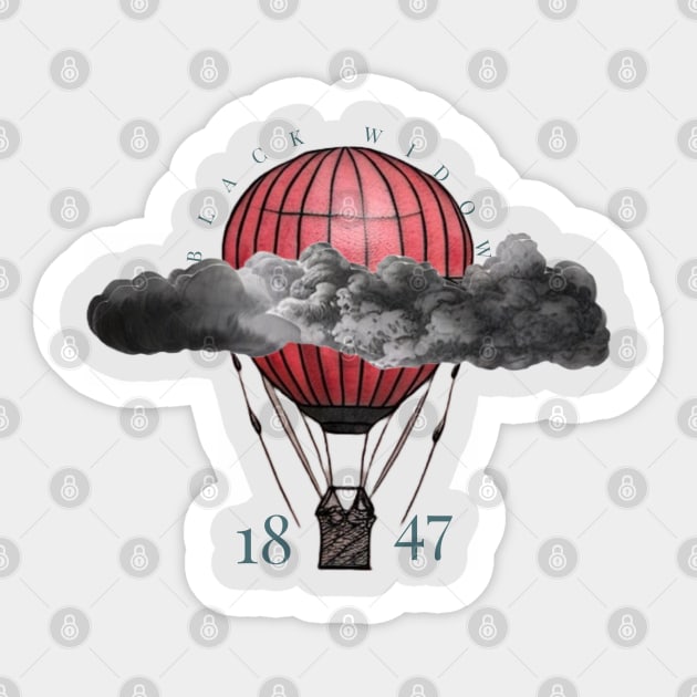 1847 “black widow” Zhōngguó air balloon (alternate) Sticker by The Illegal Goat Company